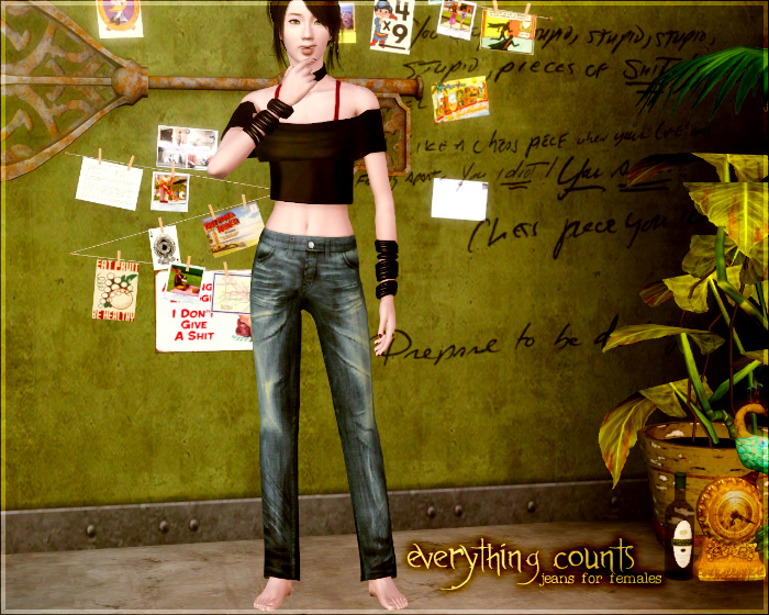 club_crimsyn Everything Counts TSS Jeans for Females